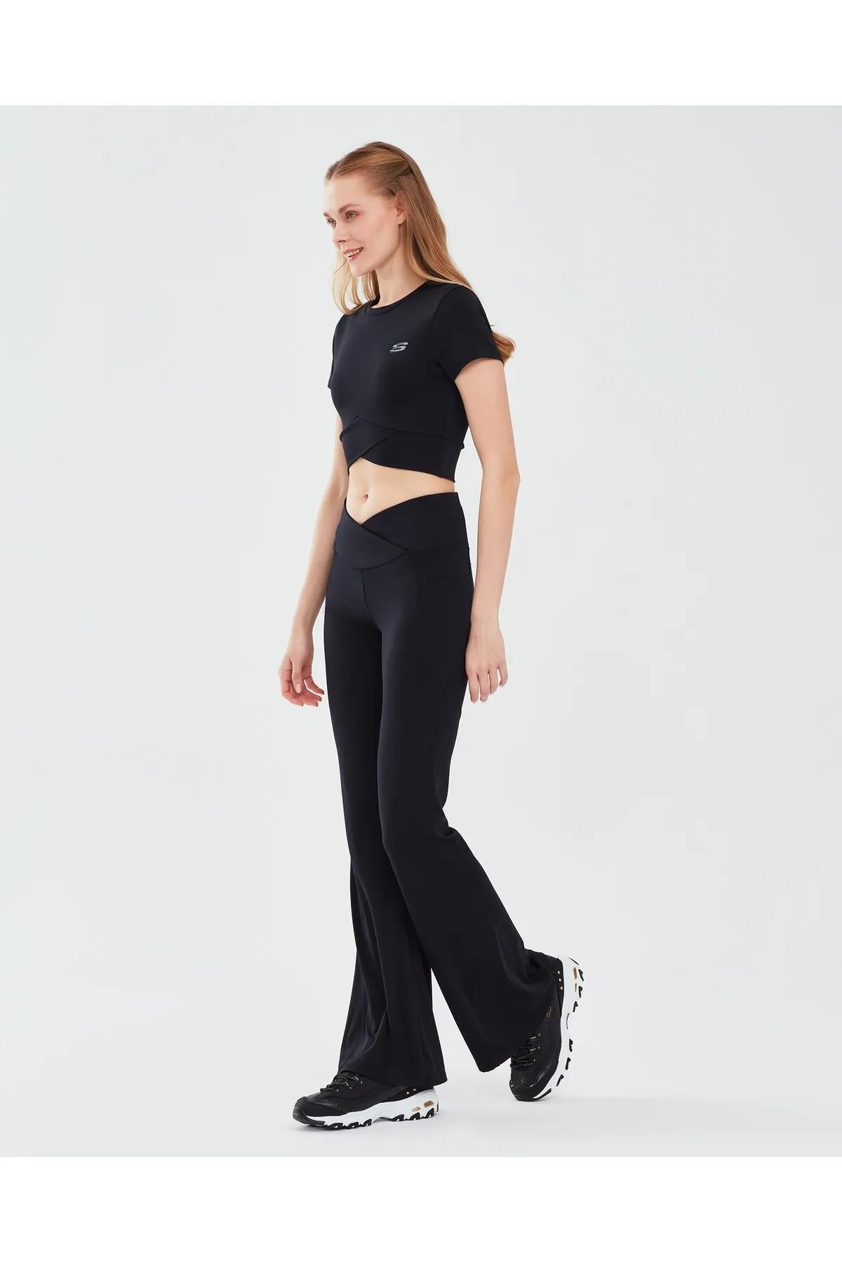 Skechers S241133-001 Performance Coll. W Sleeve Kadın Spor Tişört