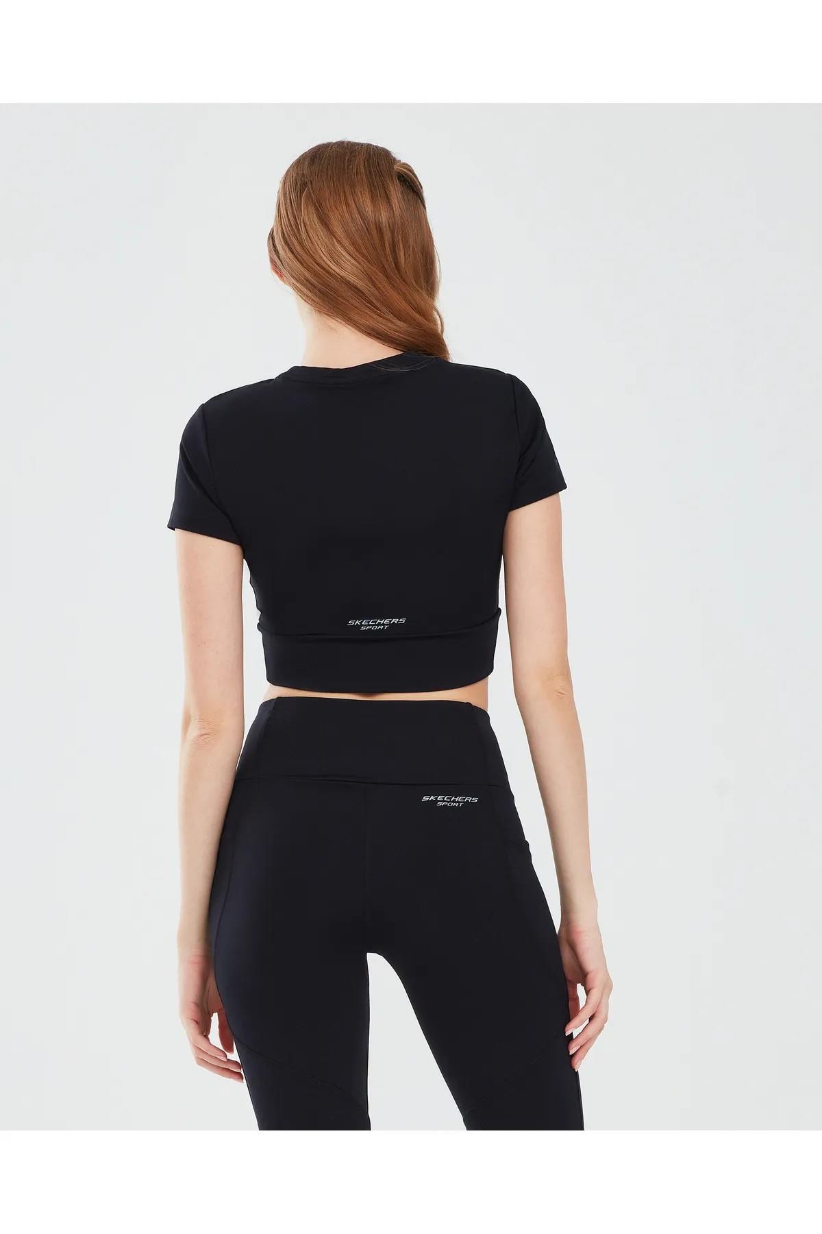 Skechers S241133-001 Performance Coll. W Sleeve Kadın Spor Tişört