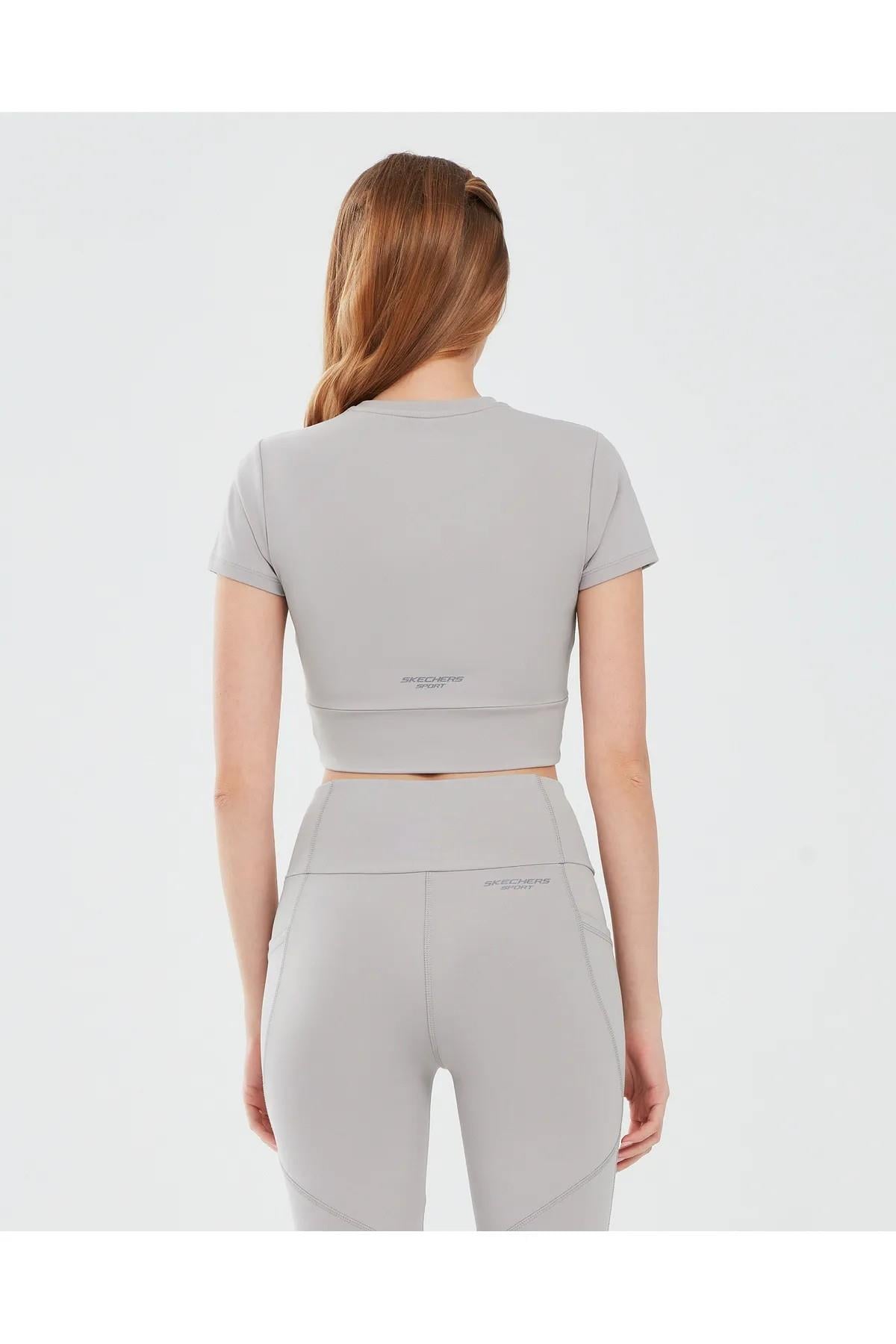 Skechers S241133-003 Performance Coll. W Sleeve Kadın Spor Tişört
