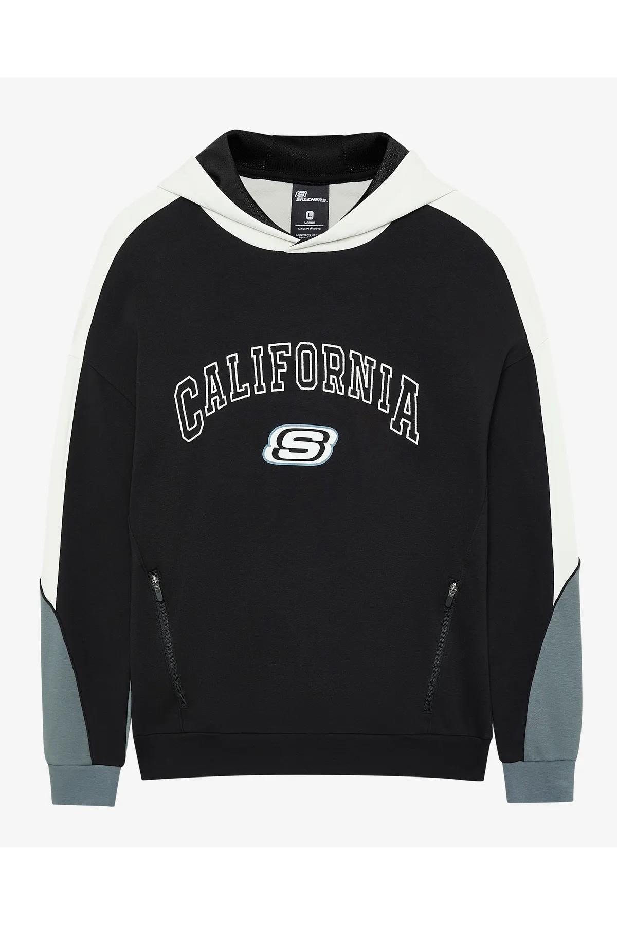 Skechers S242090-001 M Lw Fleece Regular Hoodie Erkek Sweatshirt