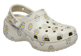 Crocs 212668-1WY Classic Platform Floral Clog Kadın Sandalet