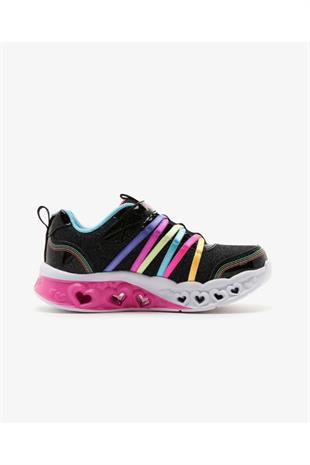 Skechers 303252L BKMT Flutter Heart Lights - Rainbow Bestie Çocuk Günlük Spor Ayakkabı