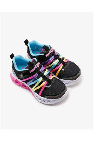Skechers 303252L BKMT Flutter Heart Lights - Rainbow Bestie Çocuk Günlük Spor Ayakkabı