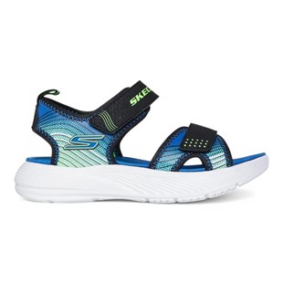 Skechers 407034L BKLM Microspec-Splash Erkek Çocuk Sandalet