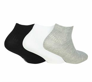 Skechers S192139-900 U Nopad Mid Cut 3 Pack Unisex Spor Çorap