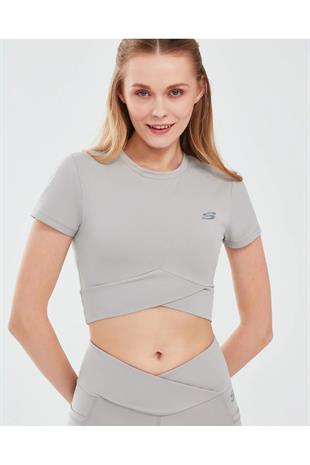 Skechers S241133-003 Performance Coll. W Sleeve Kadın Spor Tişört