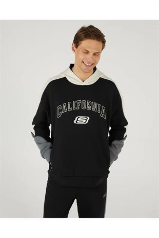 Skechers S242090-001 M Lw Fleece Regular Hoodie Erkek Sweatshirt