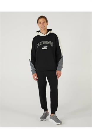 Skechers S242090-001 M Lw Fleece Regular Hoodie Erkek Sweatshirt