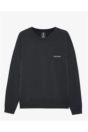 Skechers S242155-001 M Soft Touch Crew Neck Erkek Sweatshirt