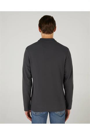 Skechers S242198-003 M Polo Casual Comfort Long Sleeve Polo Erkek Polo Tişört