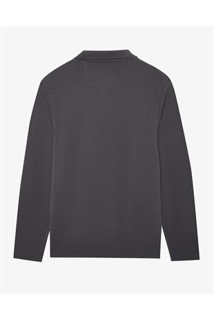 Skechers S242198-003 M Polo Casual Comfort Long Sleeve Polo Erkek Polo Tişört