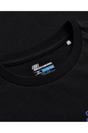 Skechers SK242068-001 B Graphic Tee Loose Fit Erkek Çocuk Spor Tişört