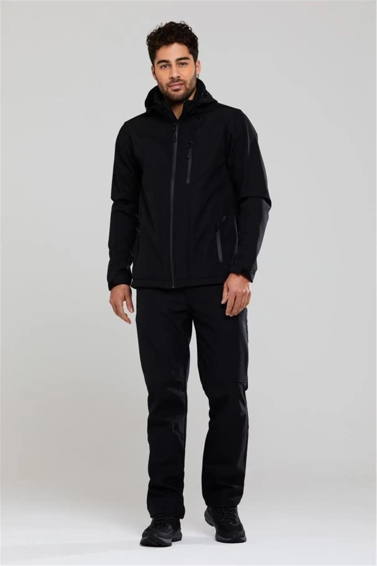 2AS 2ASSAL01004-0900 Salah II Softshell Erkek Outdoor Pantolon