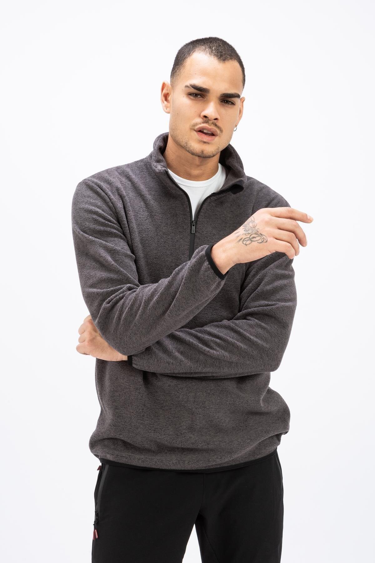 Exuma 2112125-057 Melanj Half Zip Polar M Erkek Polar