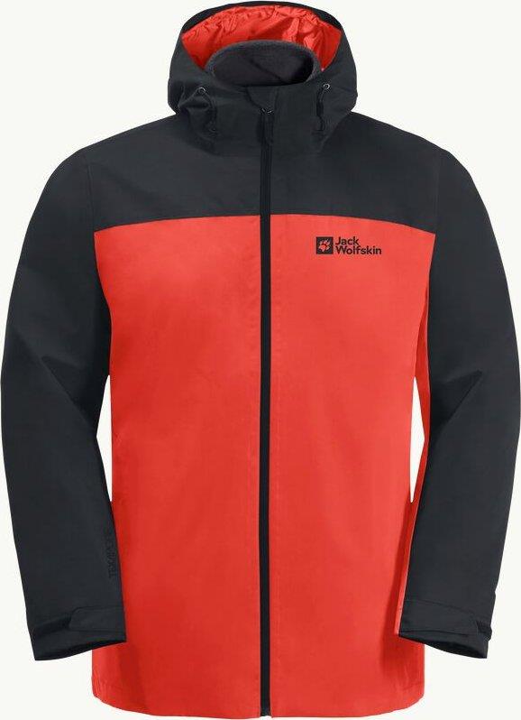 Jack Wolfskin 1115311-2193 Taubenberg 3IN1 Jkt M Erkek Outdoor Mont