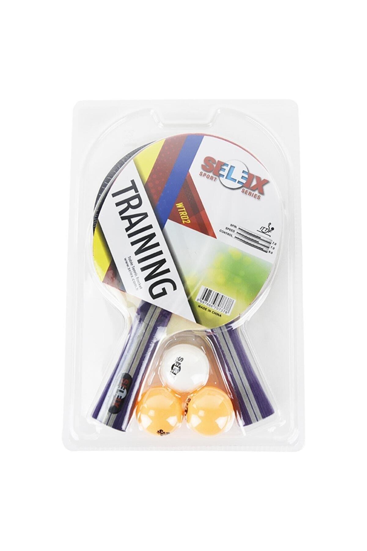 Selex WTR02 Training Unisex Masa Tenis 2 Raket + 3 Top Set