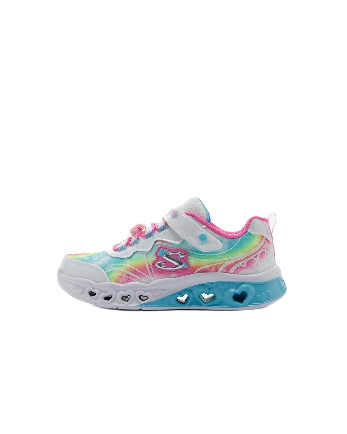 Skechers 303253L WMLT Flutter Heart Lights - Groovy Swirl Çocuk Günlük Spor Ayakkabı