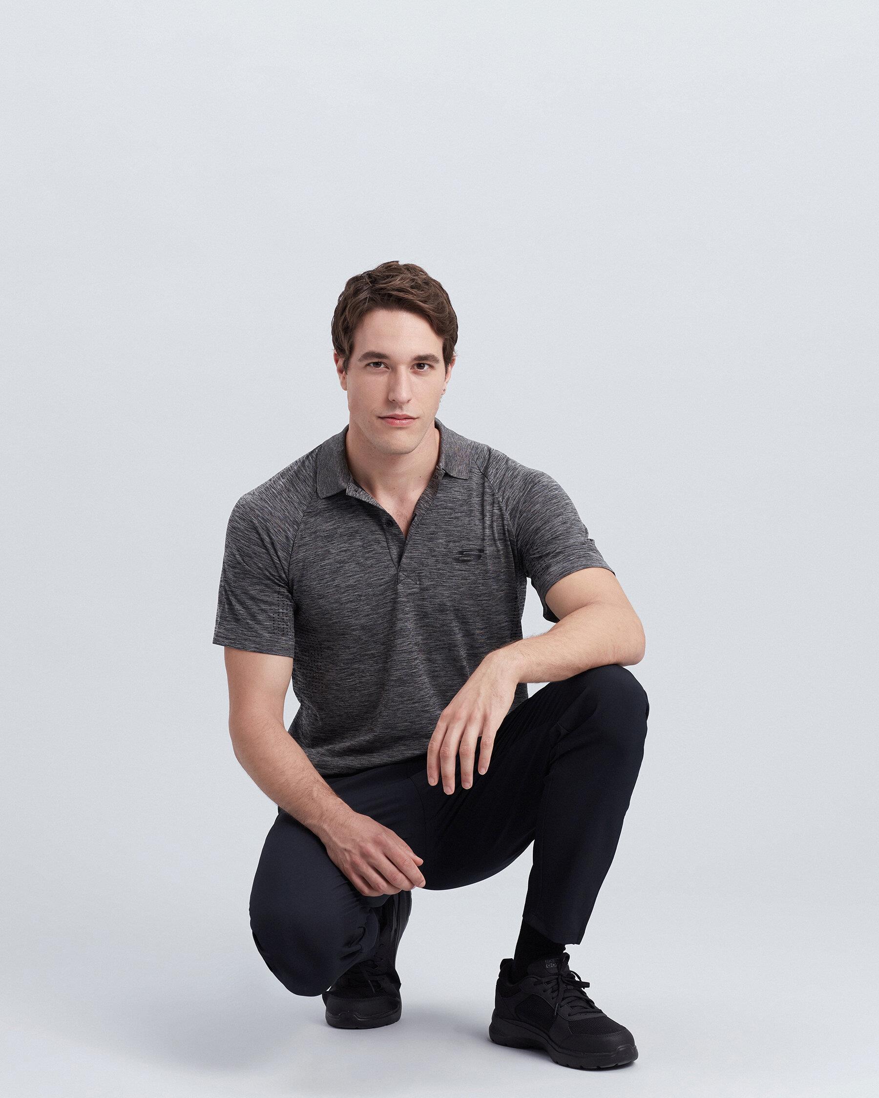 Skechers S212170-036 M Seamless Polo T-Shirt Erkek T-Shirt