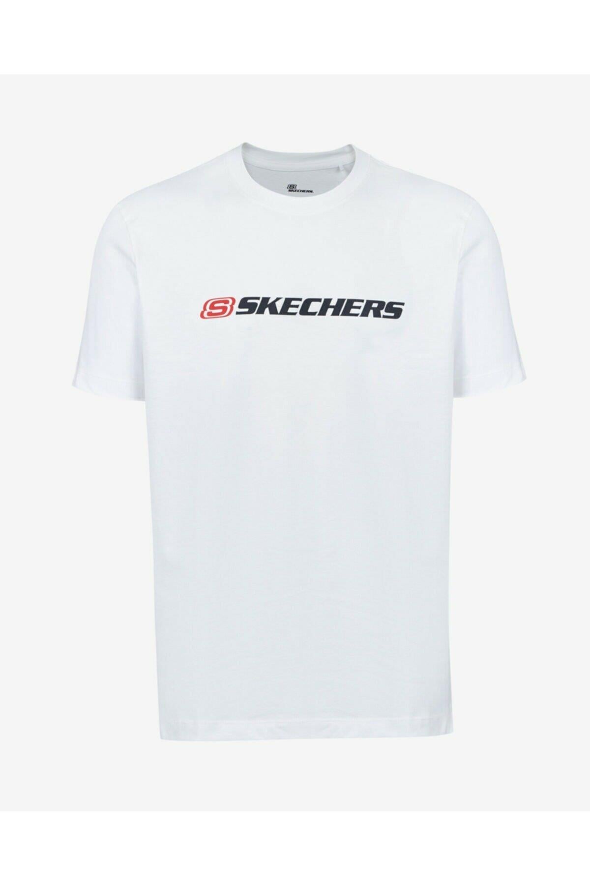 Skechers S212956-102 M Graphic Tee Big Logo T-Shirt Erkek T-Shirt