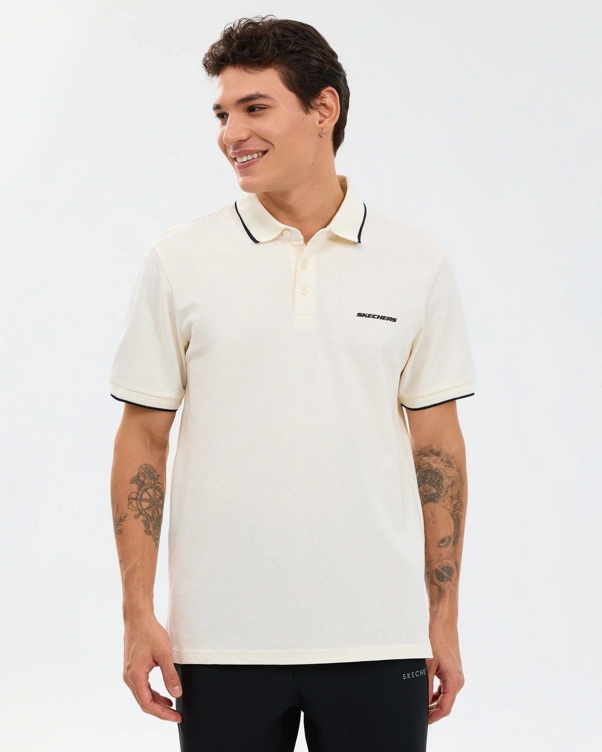 Skechers S2610078-3855 M Piping Detail Erkek Polo Tişört