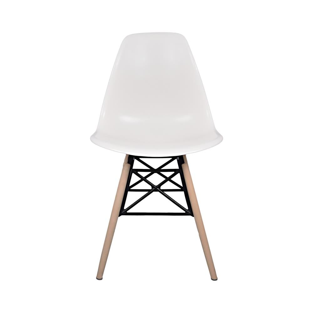 Mona Eames Plastik Kafesli Sandalye - Tekli Beyaz