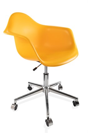 Lisa Sarı Eames Ofis Sandalyesi