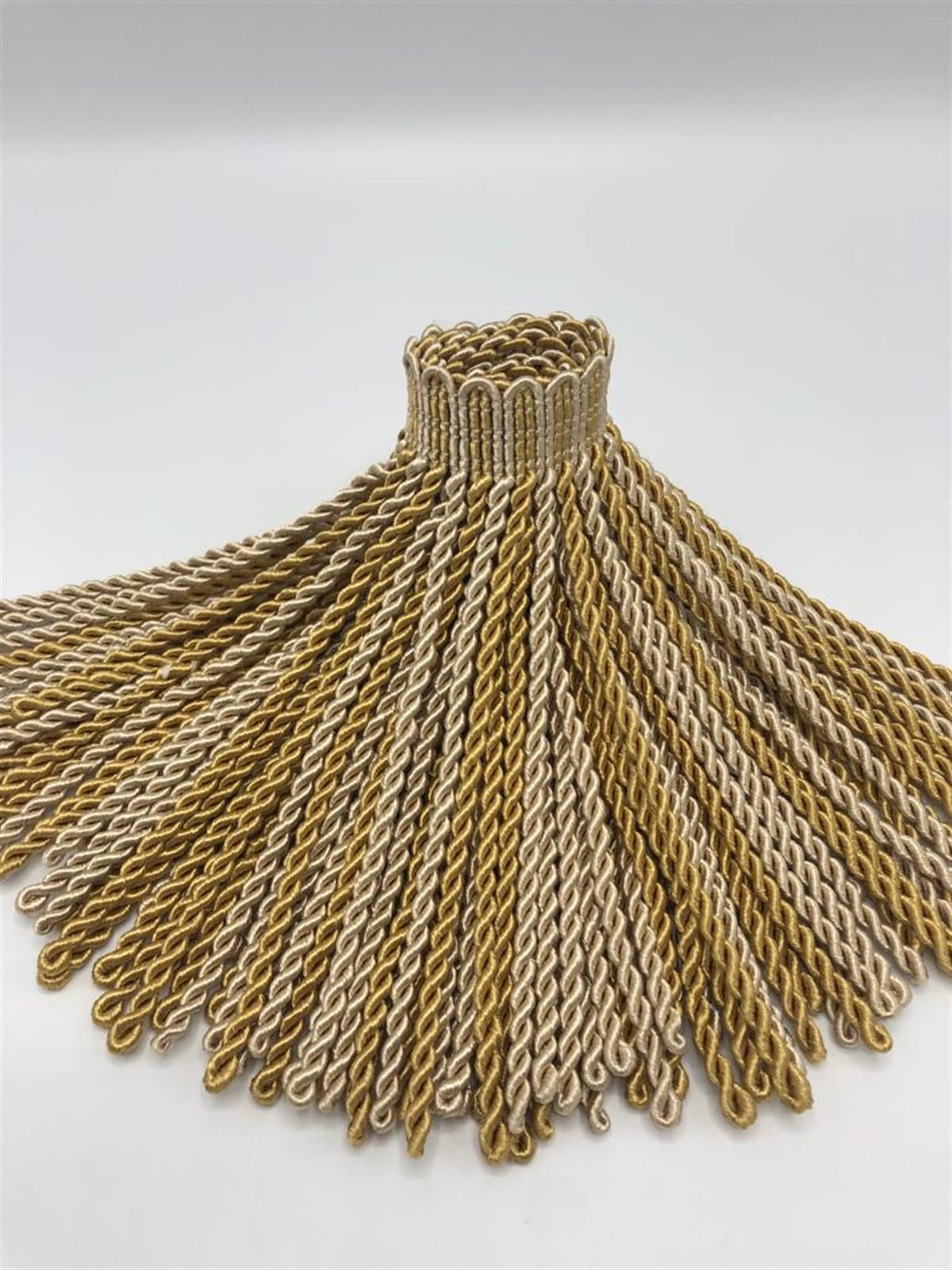 Gold & Kapiçino Renk Bulyon Saçak (15cm)