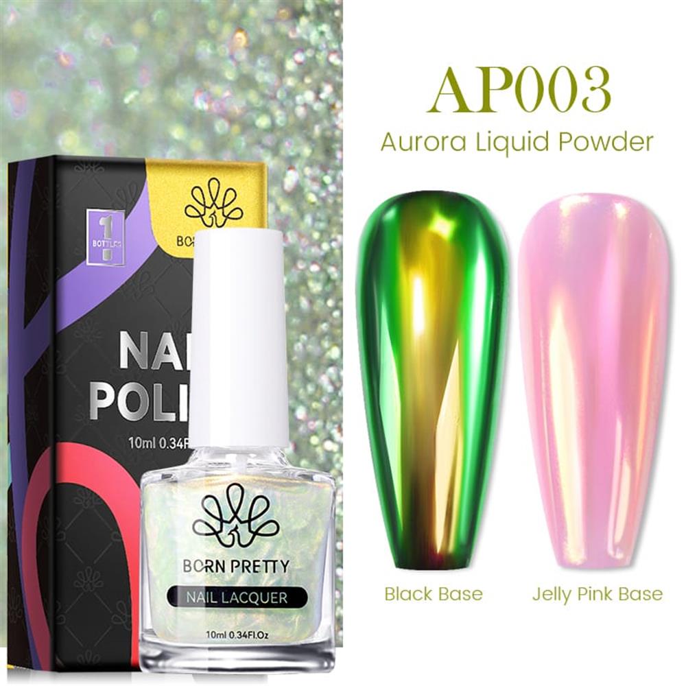BORN PRETTY 10ML AURORA CROME LIQUID POWDER (SIVI KROM AYNA İNCİ TOZU ) AP003