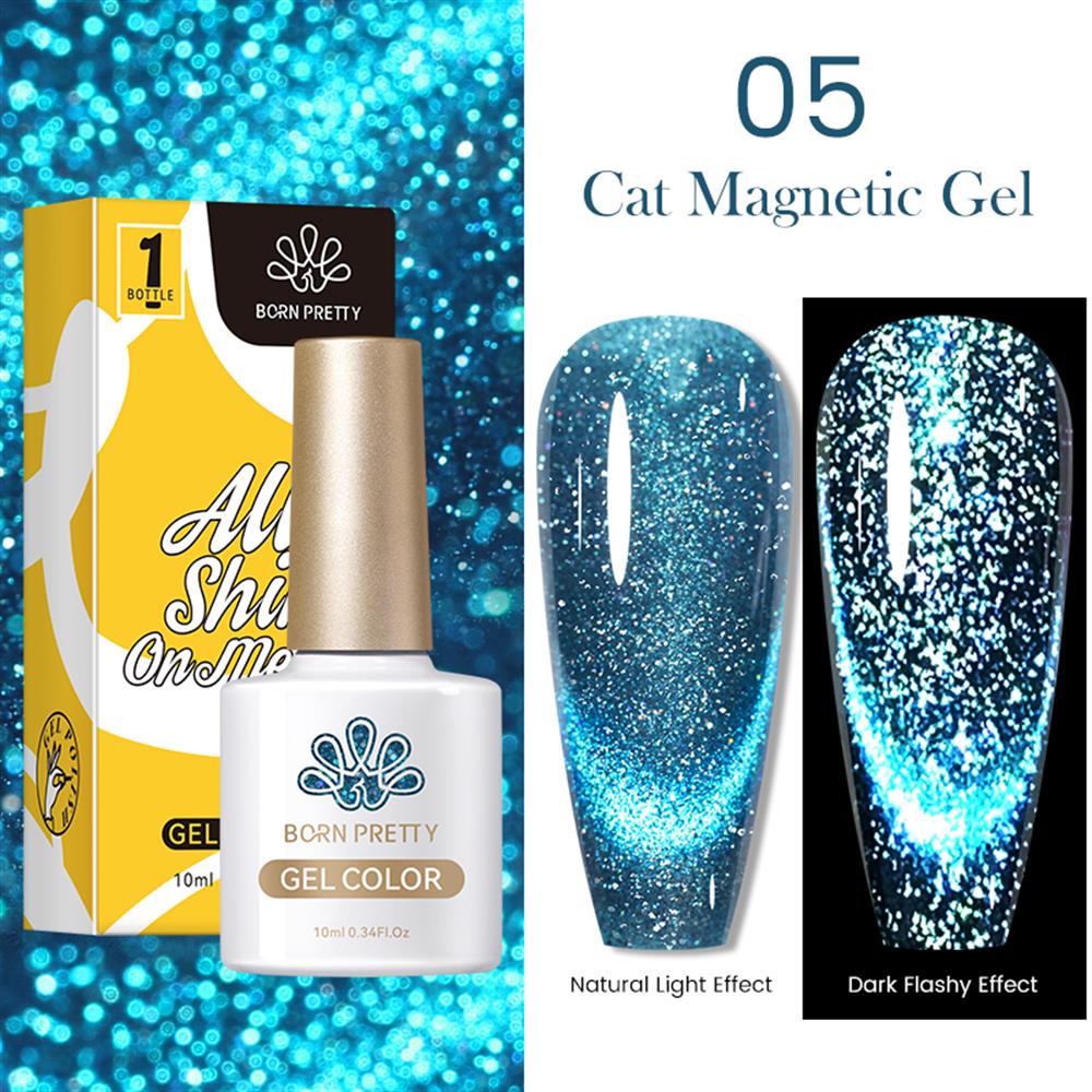 BORN PRETTY 10ML REFLEKTÖRLÜ KEDİ GÖZÜ MANYETİK (REFLECTIVE CAT EYE MAGNETIC) KALICI OJE 05