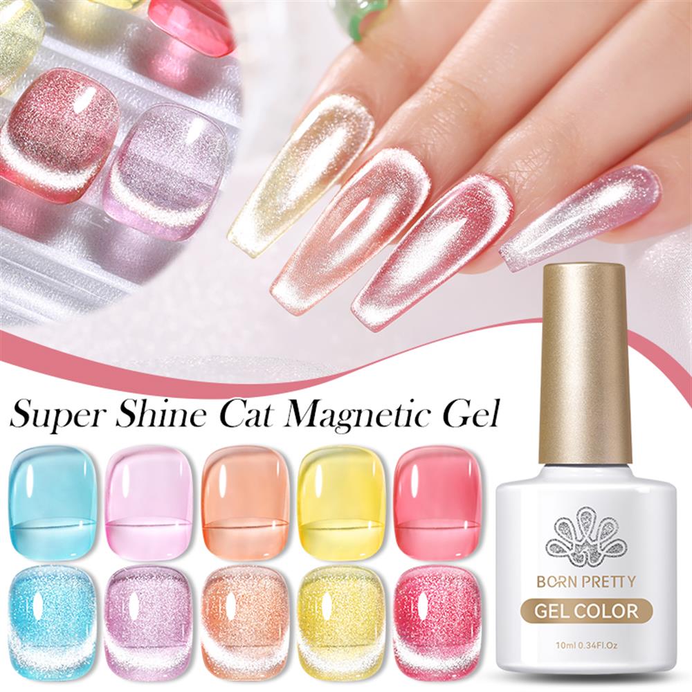 BORN PRETTY 10ml SUPER SHINE CAT MAGNETIC GEL (SÜPER PARLAK KEDİ GÖZÜ KALICI OJE ) 