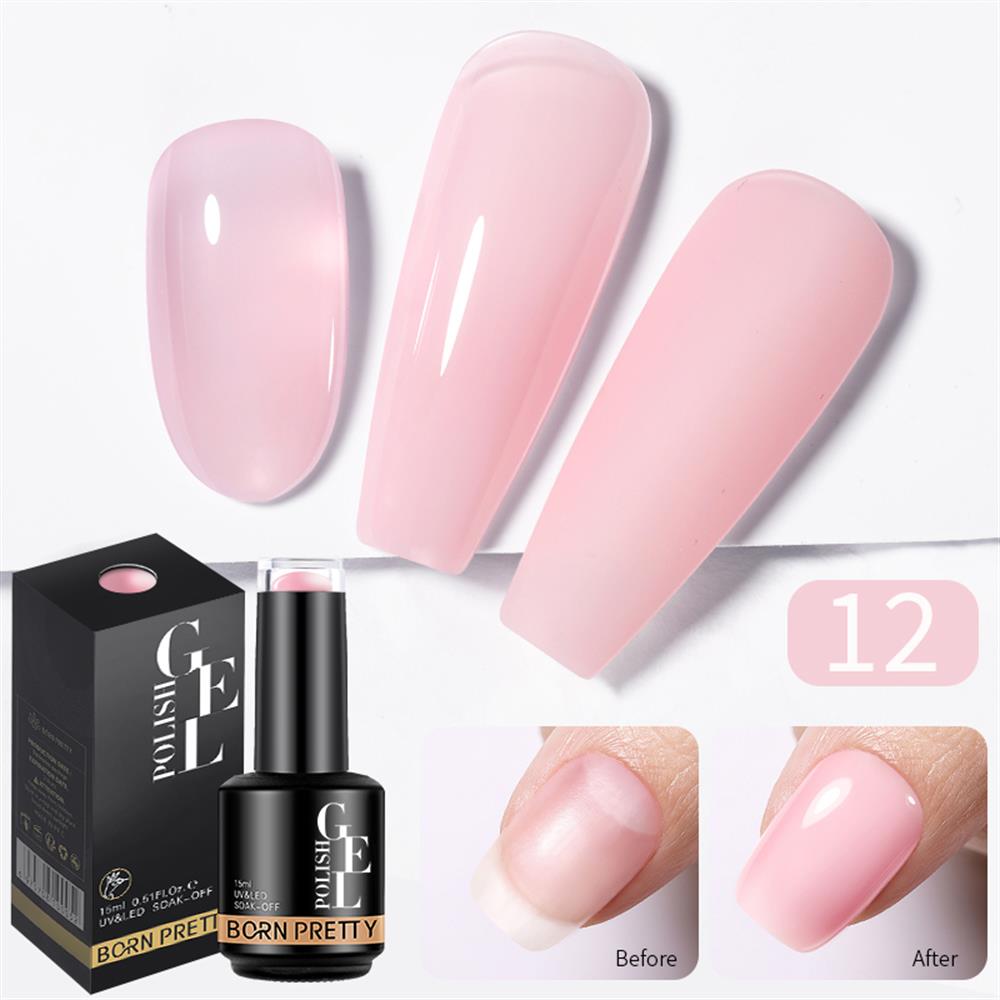 BORN PRETTY 15ml 2in1 RUBBER BASE GEL 12