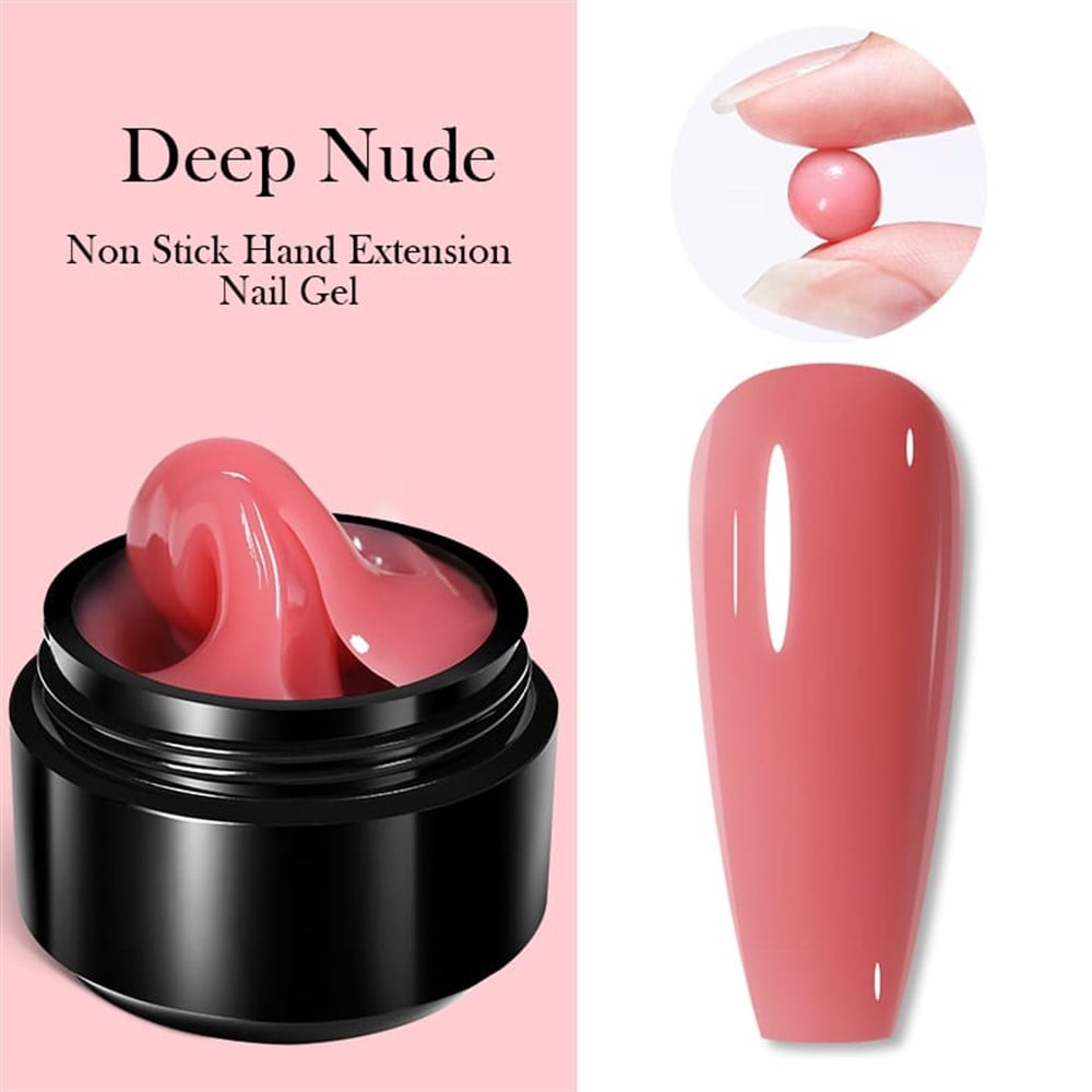 BORN PRETTY 15ml NON STICK EXTENSSION GEL (Yapışkan katsız katı tırnak uzatma jeli) 06  DEEP NUDE