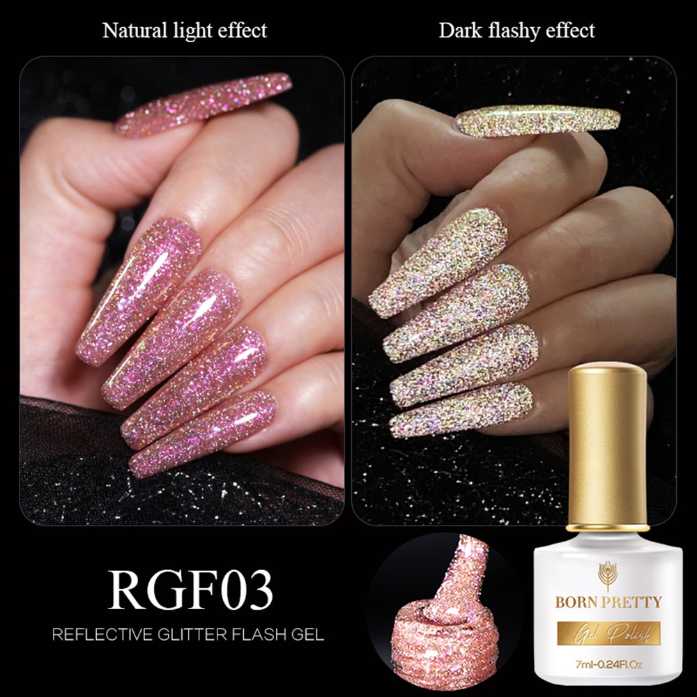 BORN PRETTY 7ML REFLECTIVE FLASH GEL ( REFLEKTÖRLÜ FLASH KALICI OJE ) RGF03