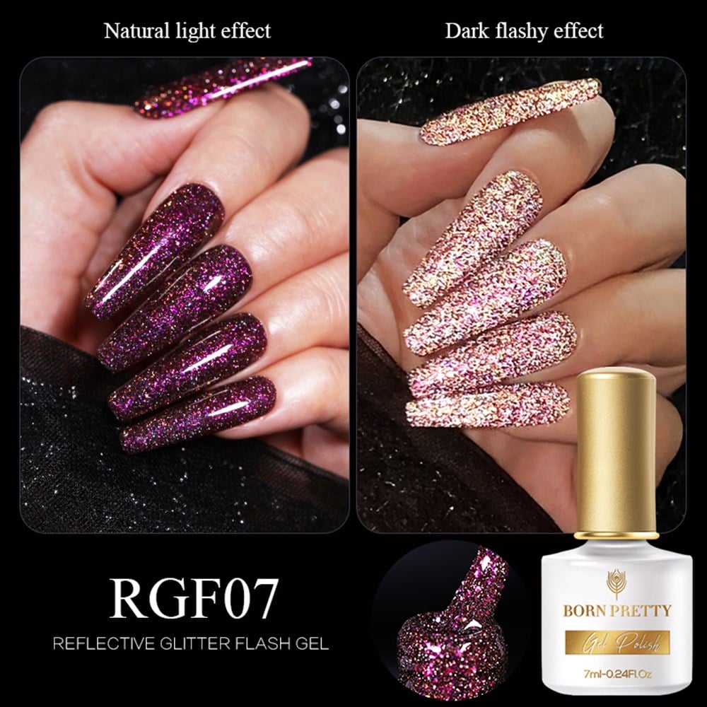 BORN PRETTY 7ML REFLECTIVE FLASH GEL ( REFLEKTÖRLÜ FLASH KALICI OJE ) RGF07
