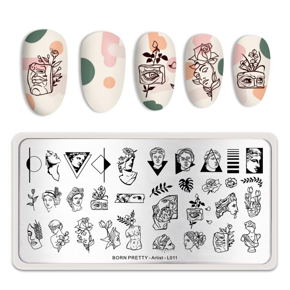 BORN PRETTY BASKI DESEN PLAKASI ARTIST L011