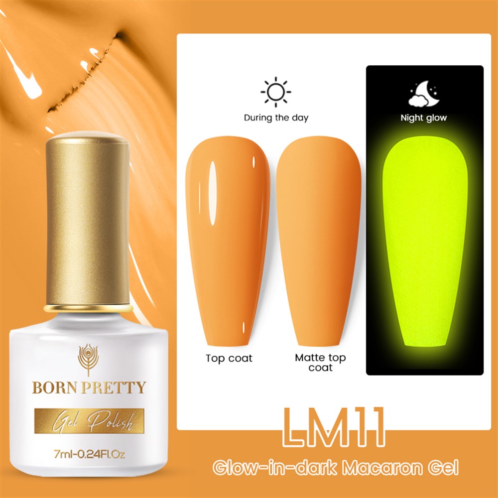 BORN PRETTY GLOW-IN-DARK (KARANLIKTA PARLAYAN) MACARON GEL LM11