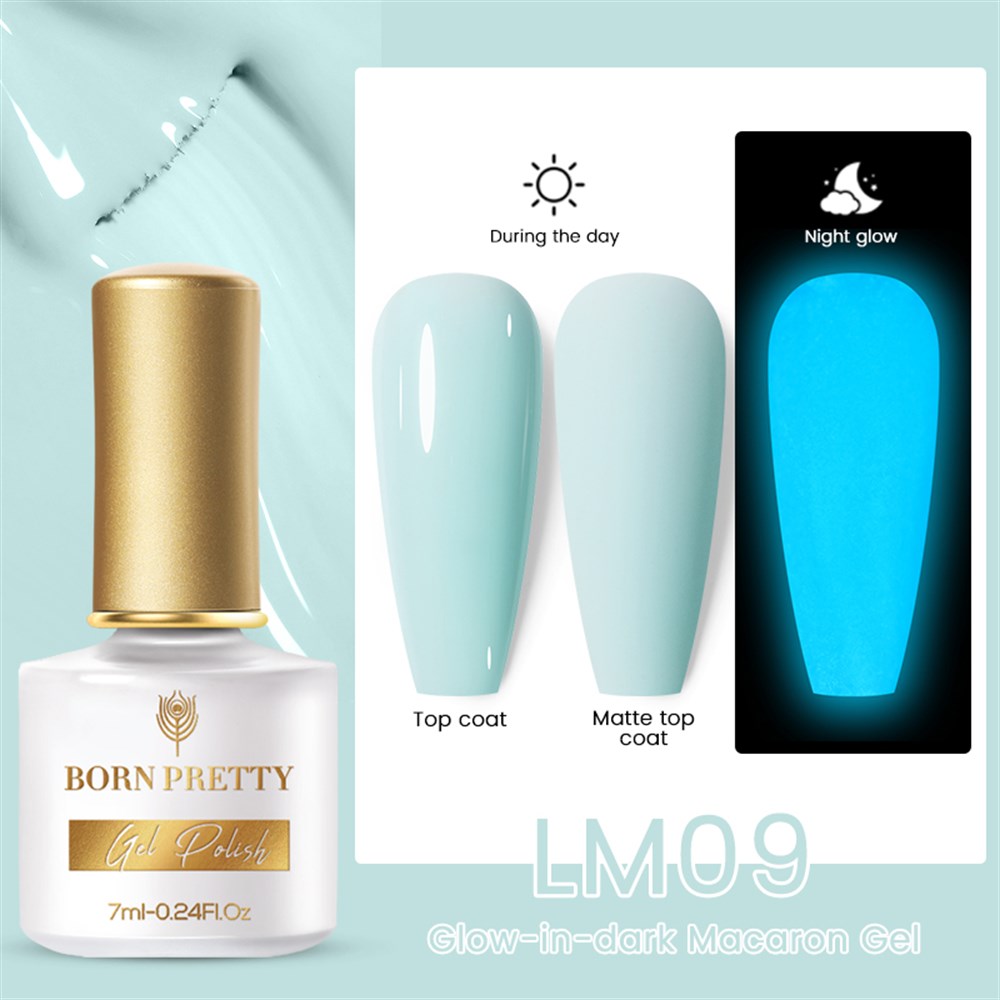 BORN PRETTY GLOW-IN-DARK (KARANLIKTA PARLAYAN) MACARON GEL LM09