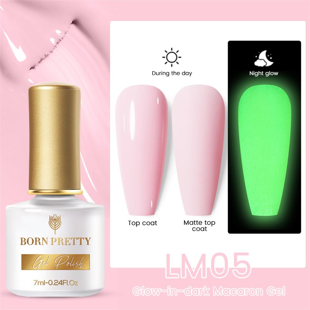 BORN PRETTY GLOW-IN-DARK (KARANLIKTA PARLAYAN) MACARON GEL LM05