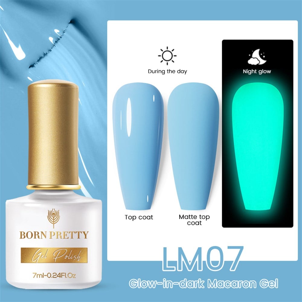 BORN PRETTY GLOW-IN-DARK (KARANLIKTA PARLAYAN) MACARON GEL LM07
