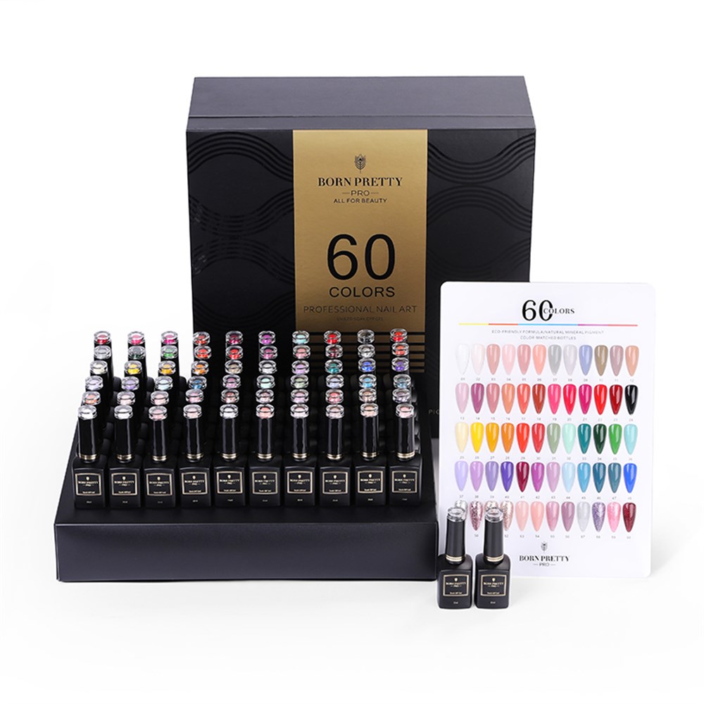 BORN PRETTY PRO 15ml BLACK GOLD SERİSİ 60'LI OJE SETİ 
