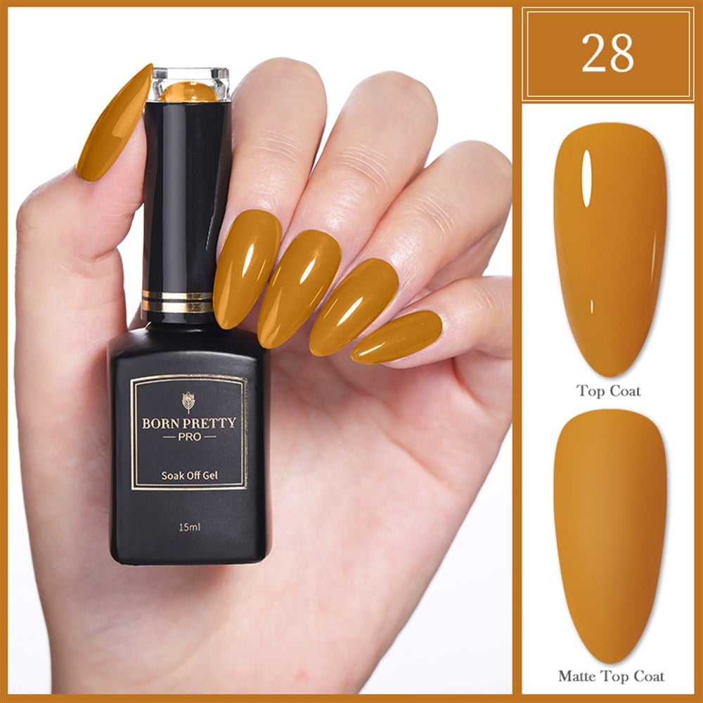 BORN PRETTY PRO BLACK GOLD SERİSİ 15 ML KALICI OJE 28