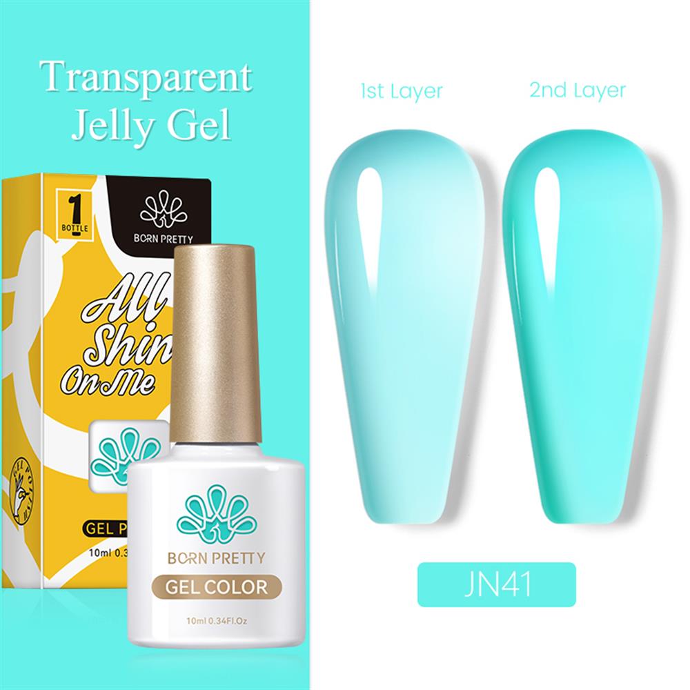 BORN PRETTY PRO JELLY NUDE GEL  10 ML YARI SAYDAM  KALICI OJE JN41