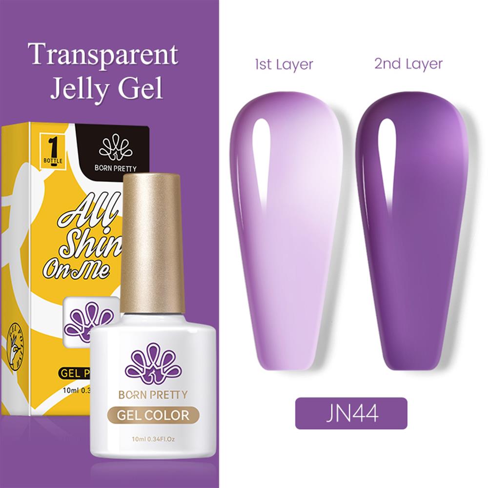BORN PRETTY PRO JELLY NUDE GEL  10 ML YARI SAYDAM  KALICI OJE JN44