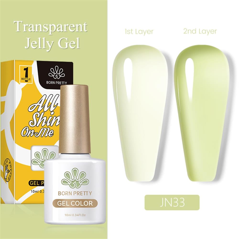 BORN PRETTY PRO JELLY NUDE GEL  10 ML YARI SAYDAM  KALICI OJE JN33