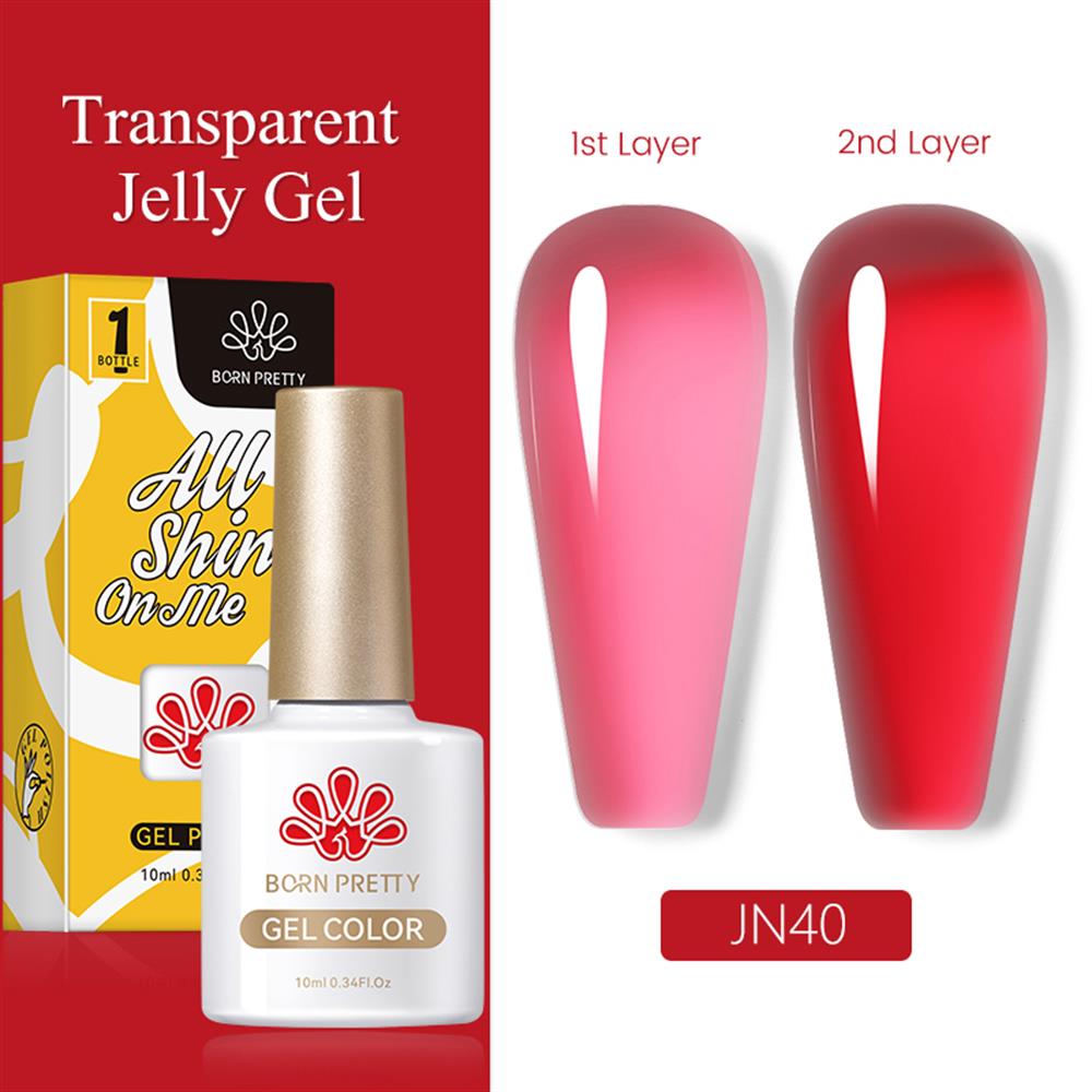 BORN PRETTY PRO JELLY NUDE GEL  10 ML YARI SAYDAM  KALICI OJE JN40