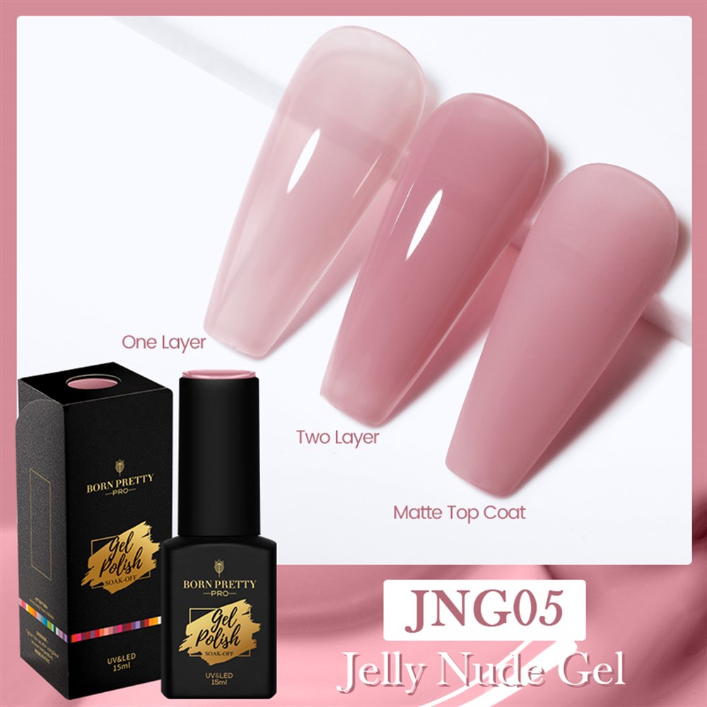 BORN PRETTY PRO JELLY NUDE GEL  15 ML KALICI OJE JNG5