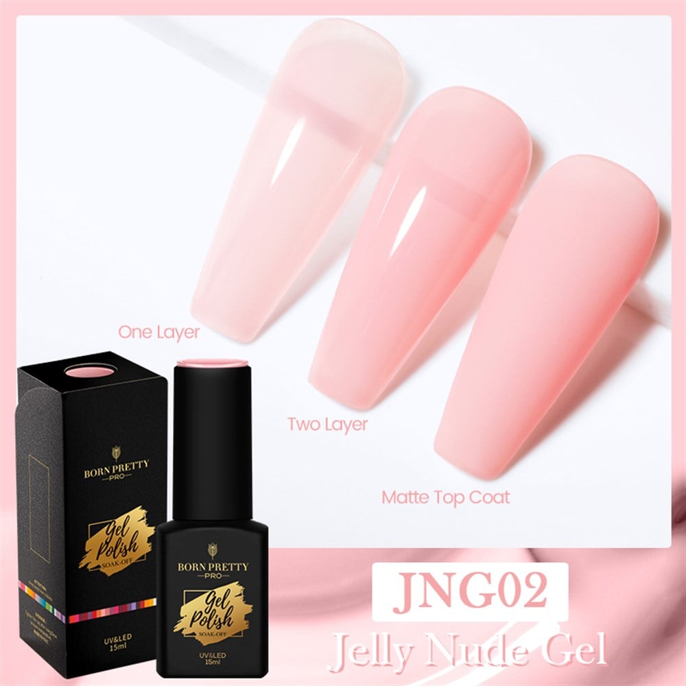 BORN PRETTY PRO JELLY NUDE GEL  15 ML KALICI OJE JNG02