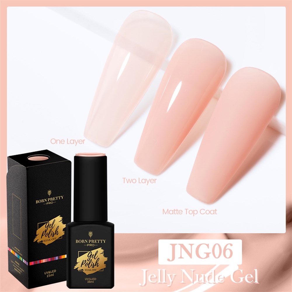 BORN PRETTY PRO JELLY NUDE GEL  15 ML KALICI OJE JNG6