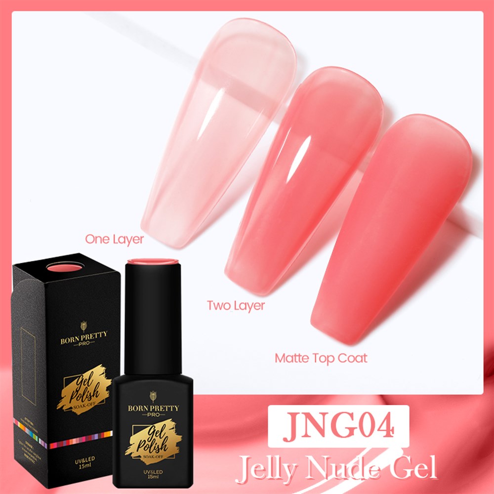 BORN PRETTY PRO JELLY NUDE GEL  15 ML KALICI OJE JNG04