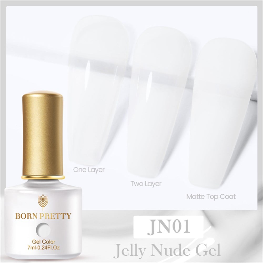 BORN PRETTY PRO JELLY NUDE GEL  7 ML KALICI OJE JN01